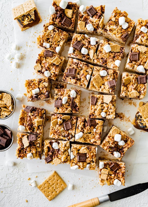 S’mores Rice Krispie treats