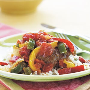 Smothered pepper steak