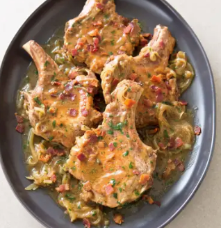Smothered pork chops