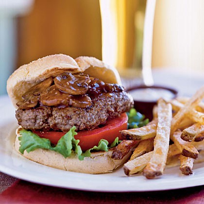 Smothered steak burgers