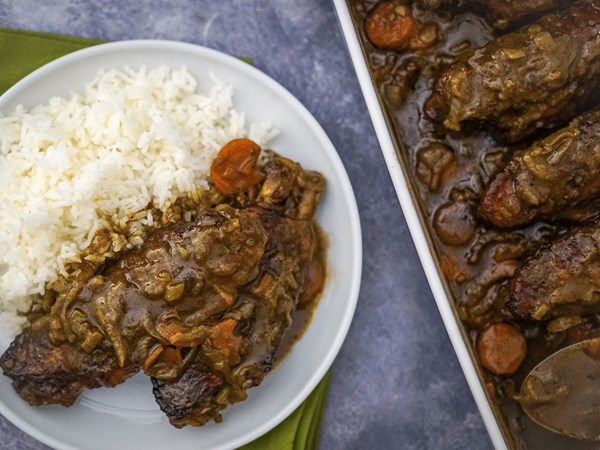 Smothered turkey wings