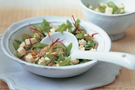 Snake beans with tofu