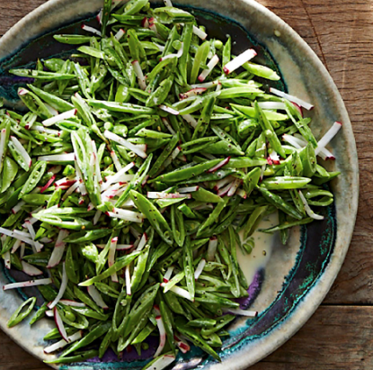 Snap pea and radish slaw