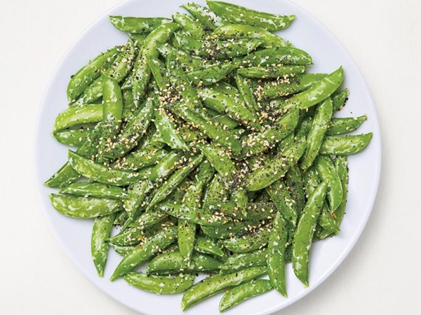 Snap peas with everything 