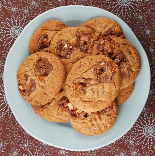 Snicker's bar cookies