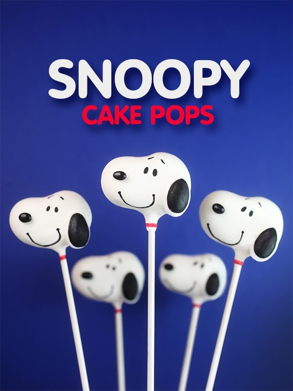 Snoopy cake pops