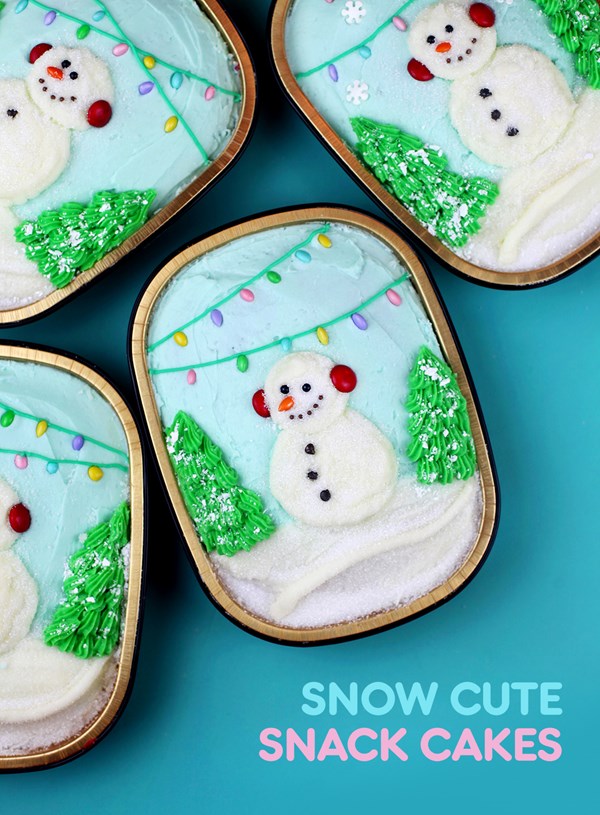 Snow cute snack cakes