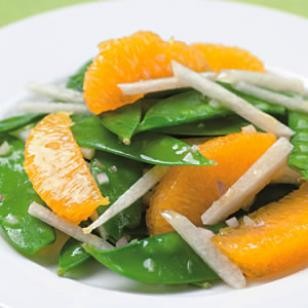 Snow pea, orange & jicama salad