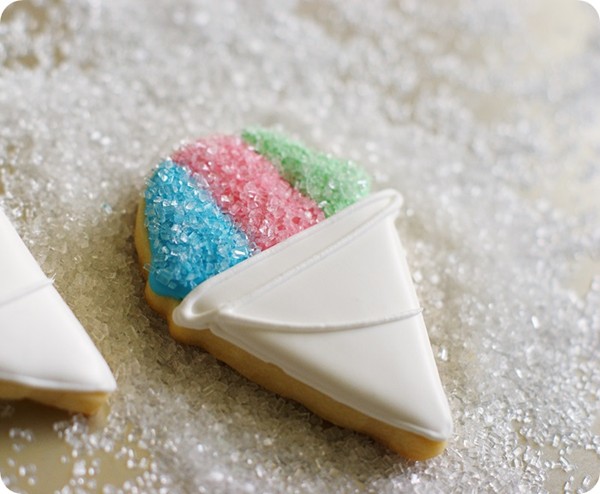 Snowcone cookies