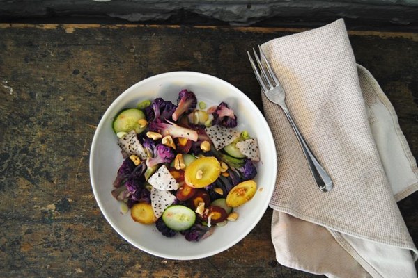 Snozzcumber salad, inspired by Roald Dahl's the BFG