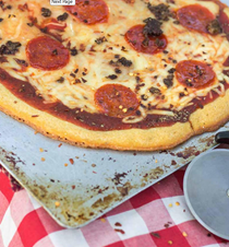 Soaked grain-free garbanzo bean pizza crust