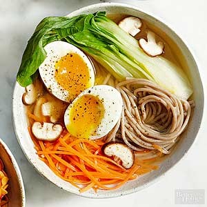 Soba noodle bowl