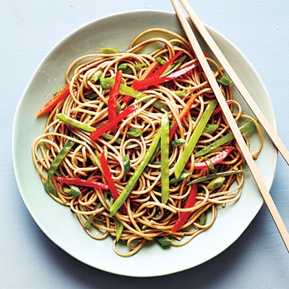 Soba noodle salad