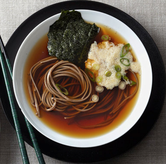 Soba noodle soup