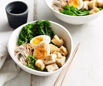 Soba noodle soup