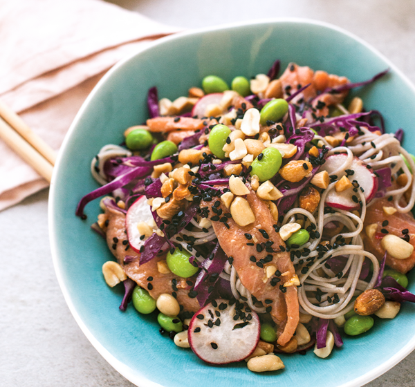 Soba salmon bowl 