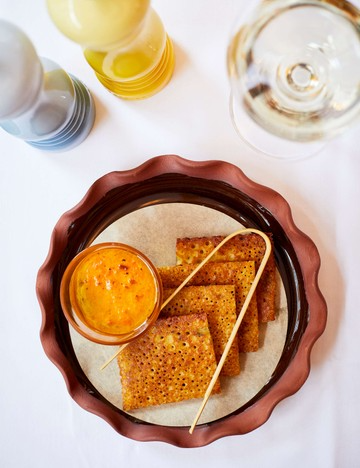 Socca with sa tartinade