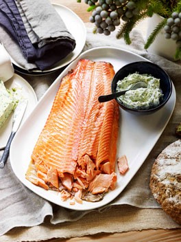 Soda bread with herb and lemon butter