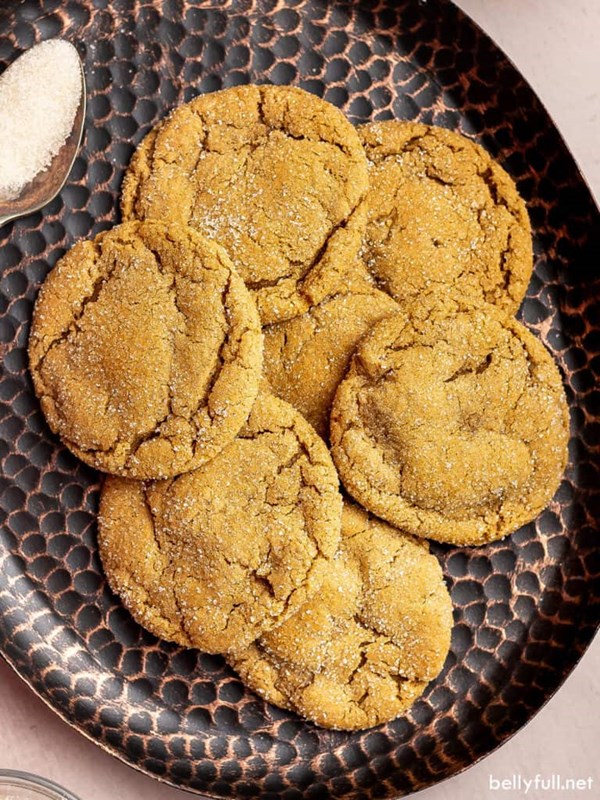 Soft and chewy molasses cookies