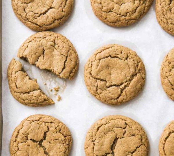 Soft and chewy molasses spice cookies