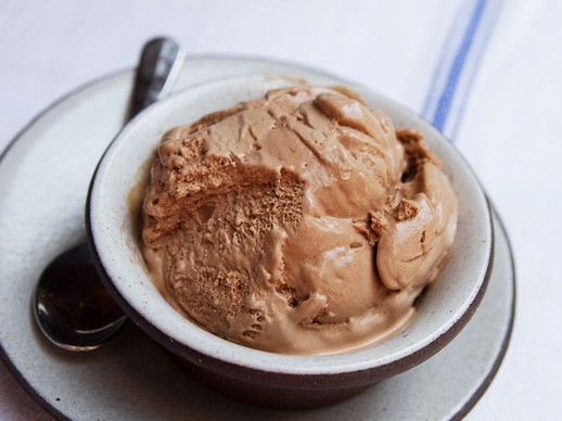 Soft and rich chocolate frozen custard