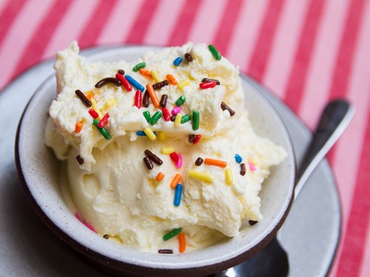 Soft and rich vanilla frozen custard
