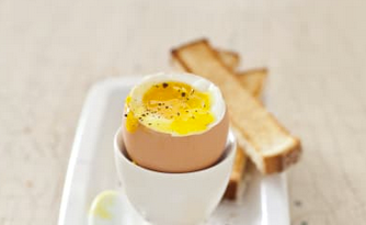 Soft-cooked eggs