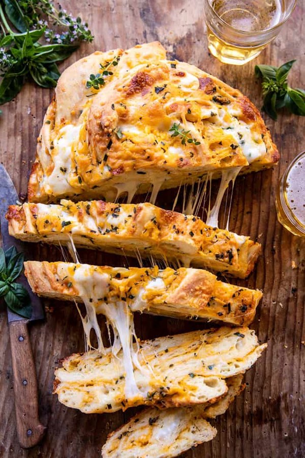 Soft garlic herb cheddar cheese bread