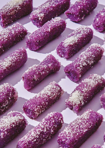 Soft milk purple yam candies (Pastillas de ube)