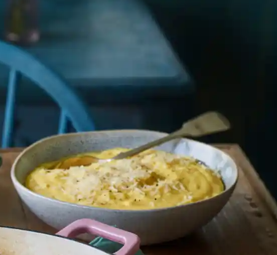 Soft Parmesan polenta