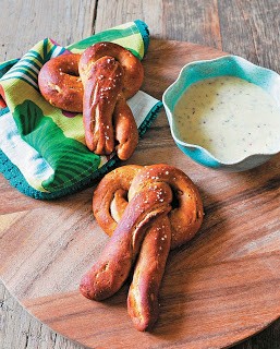Soft peanut butter pretzels