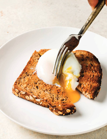 Soft-poached eggs