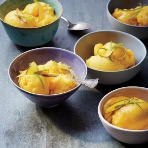 Soft-serve  mango-banana sorbet