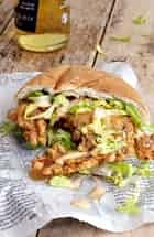 Soft-shell crab sandwich with chilli-lemon mayo