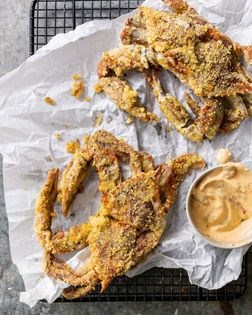 Soft-shell crab sandwiches with chipotle mayonnaise