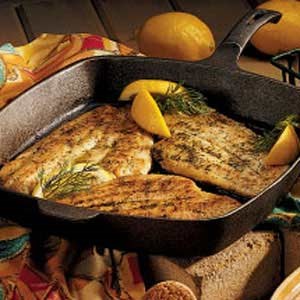 Sole in herbed butter