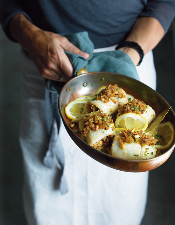 Sole involtini with citrus fennel salad
