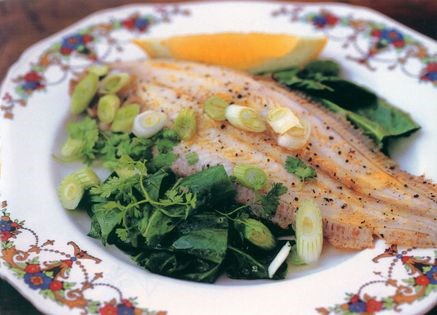Sole with spinach (Sole aux épinards)