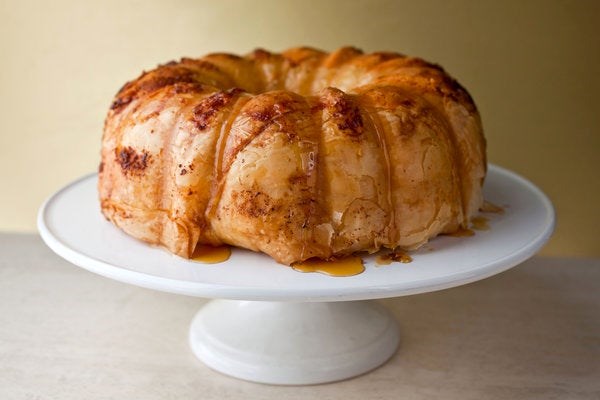 Sonia's phyllo and feta cheese torte with dill and nutmeg