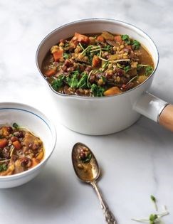 Soothing winter squash & miso stew