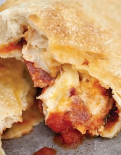 Sopressata and Genoa salami calzones