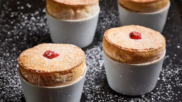 Soufflé de rhubarbe