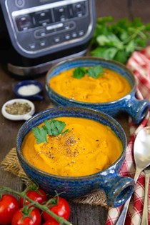 Soup maker carrot an lentil soup