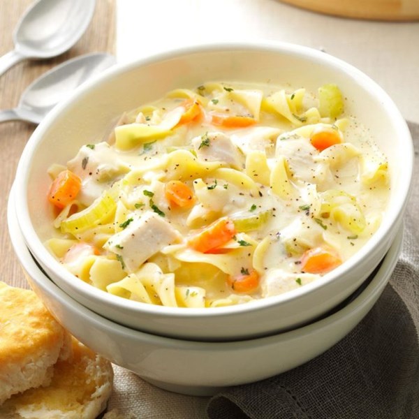 Soupy chicken noodle supper 