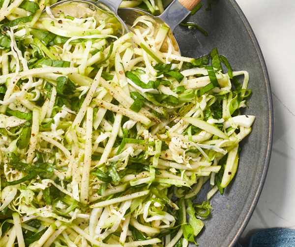 Sour apple slaw