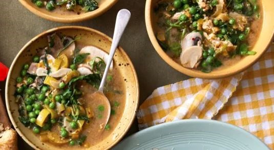 Sour cawl with leek and laverbread