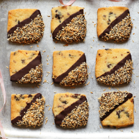 Sour cherry and coconut shortbread