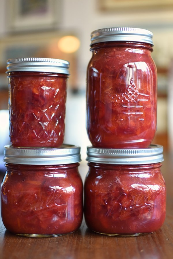 Sour cherry apricot jam