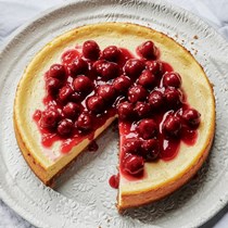 Sour cherry cheesecake