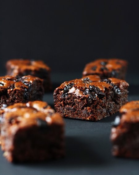 Sour cherry, coconut and chocolate brownies
